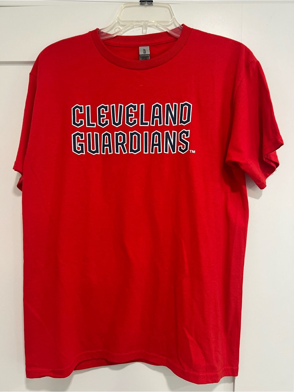 Gildan Cleveland Guardians Red Crew Neck T-Shirt youth XL